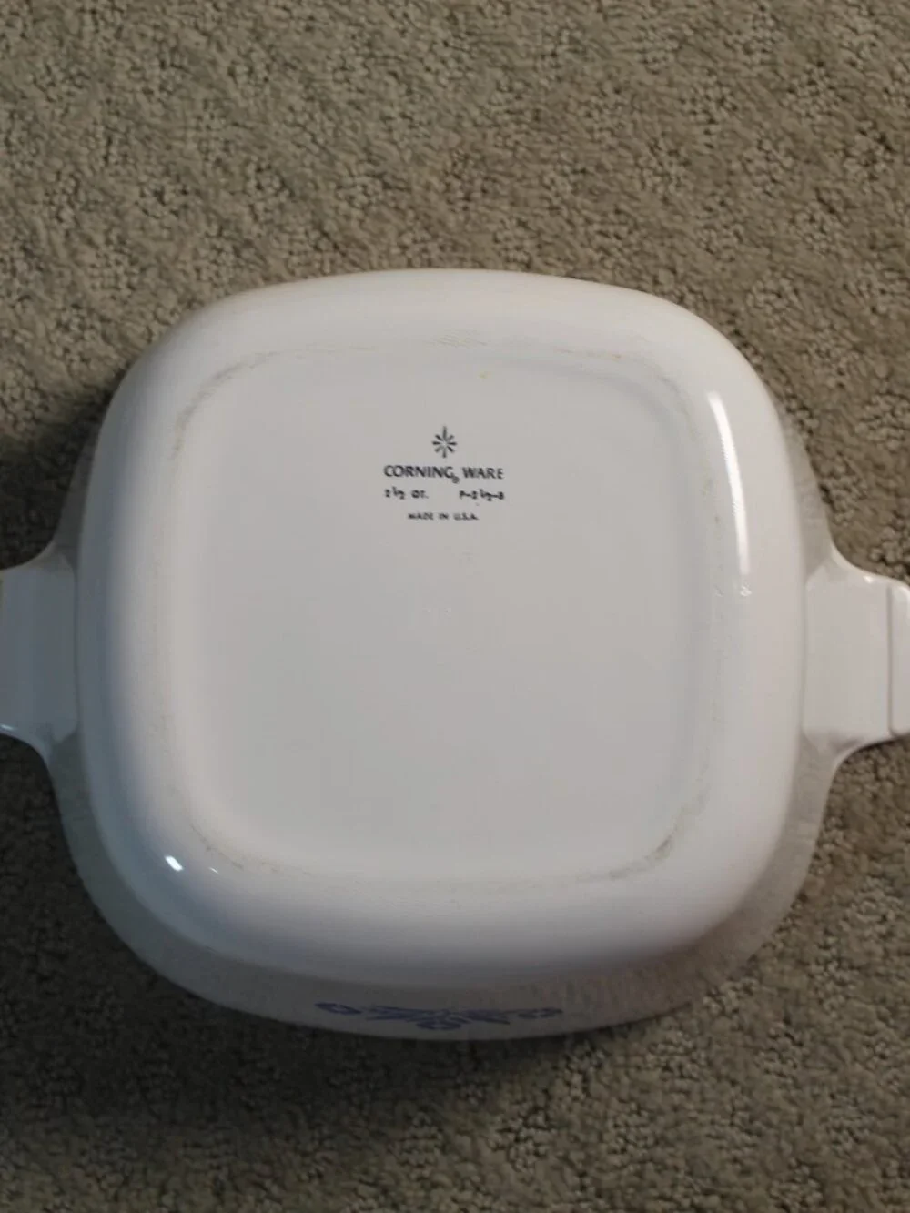Set of 2 Vintage 60's Corningware Blue Cornflower Casserole Dishes 1.5L & 2.5Qt